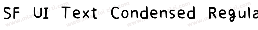SF UI Text Condensed Regular字体转换
